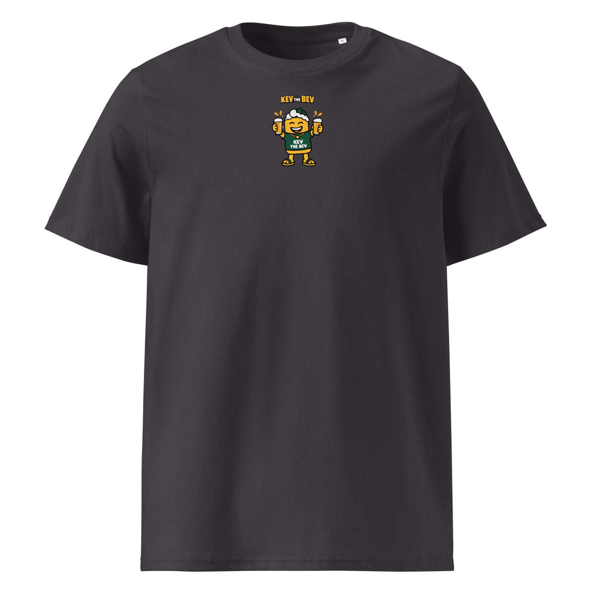 Double Cheers Classic Tee in Anthracite, front