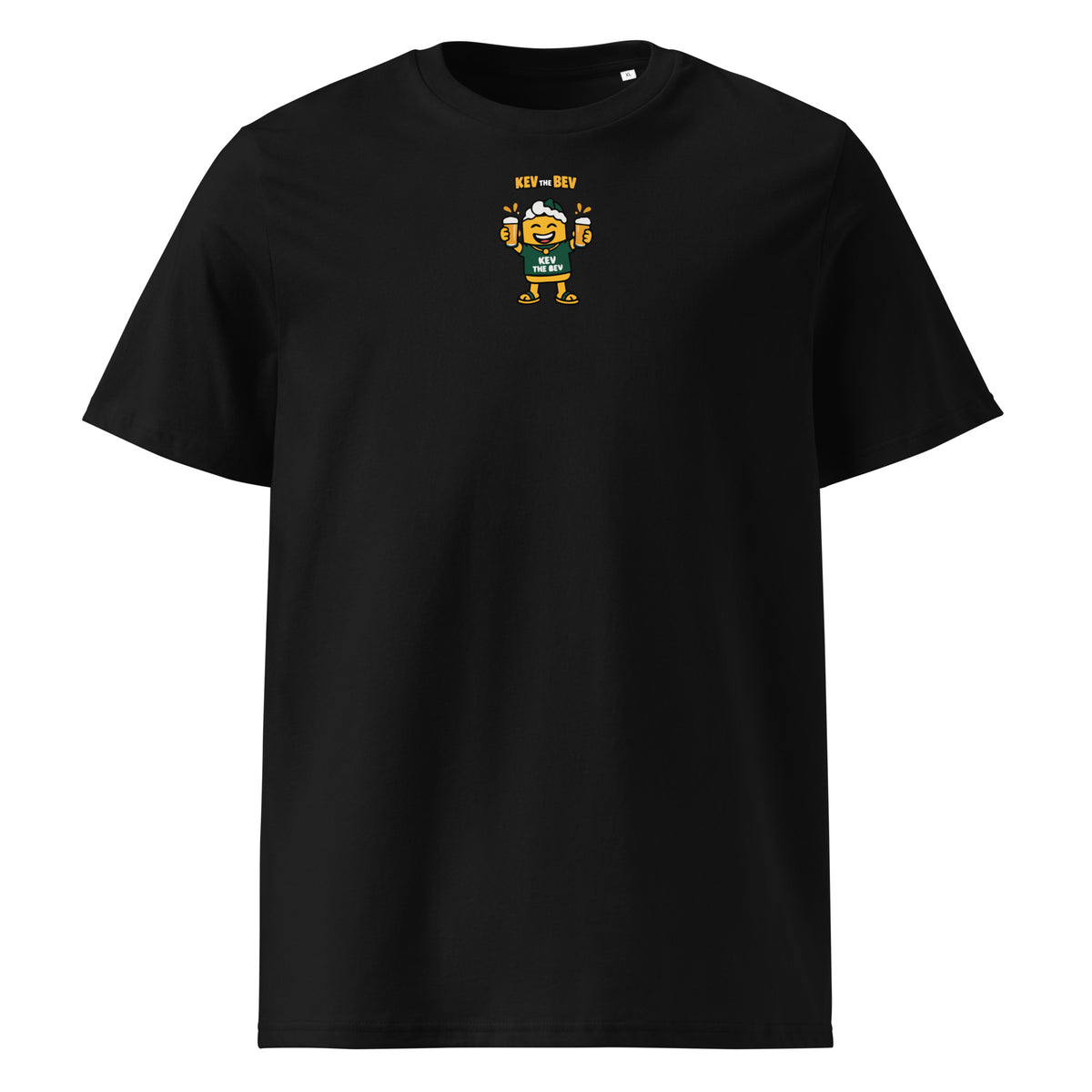 Double Cheers Classic Tee in Black, front