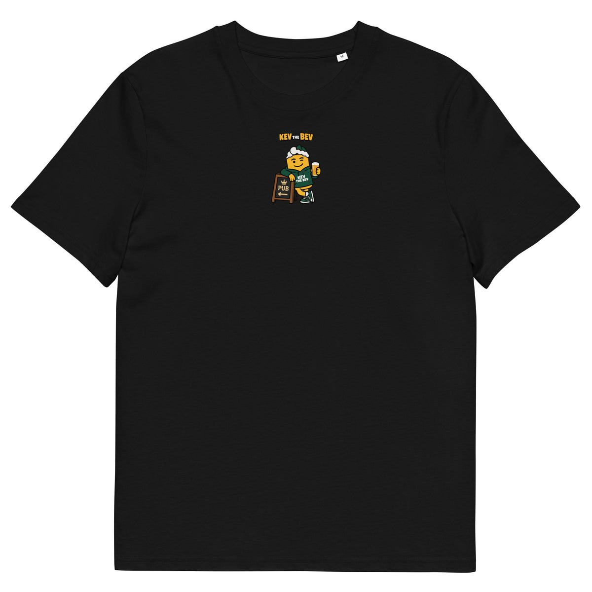 Pub Sign Classic Tee in Black, front