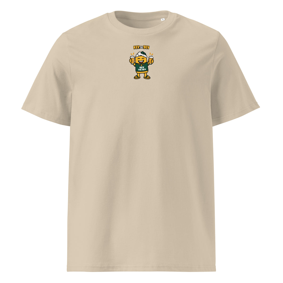 Double Cheers Classic Tee in Desert Dust, front