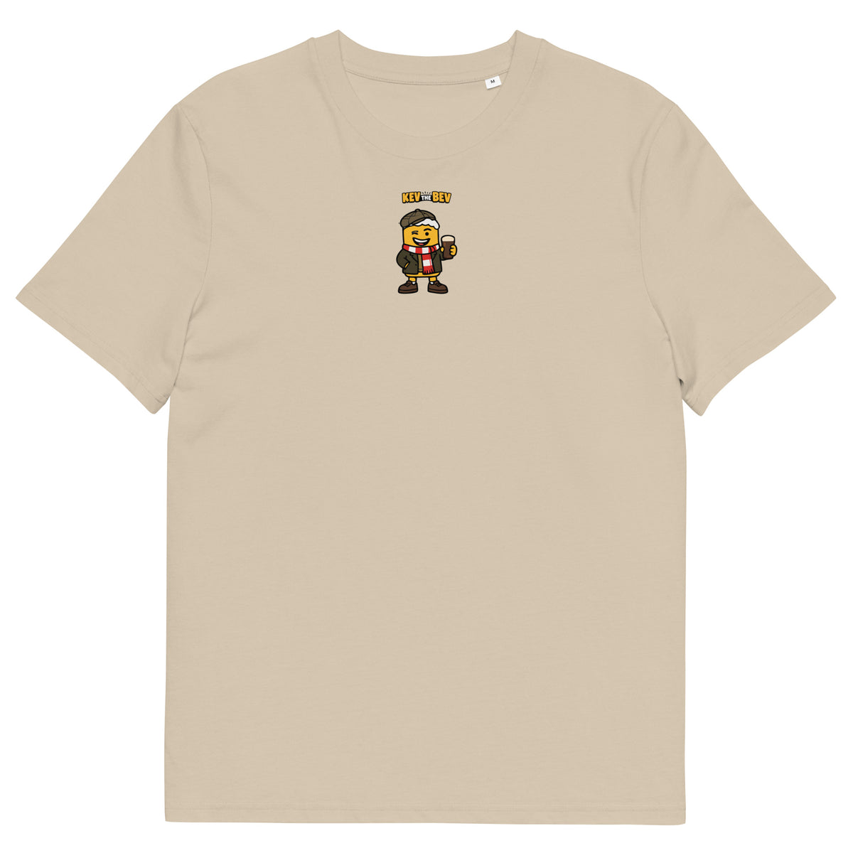 Flat Cap Classic Tee in Desert Dust, front