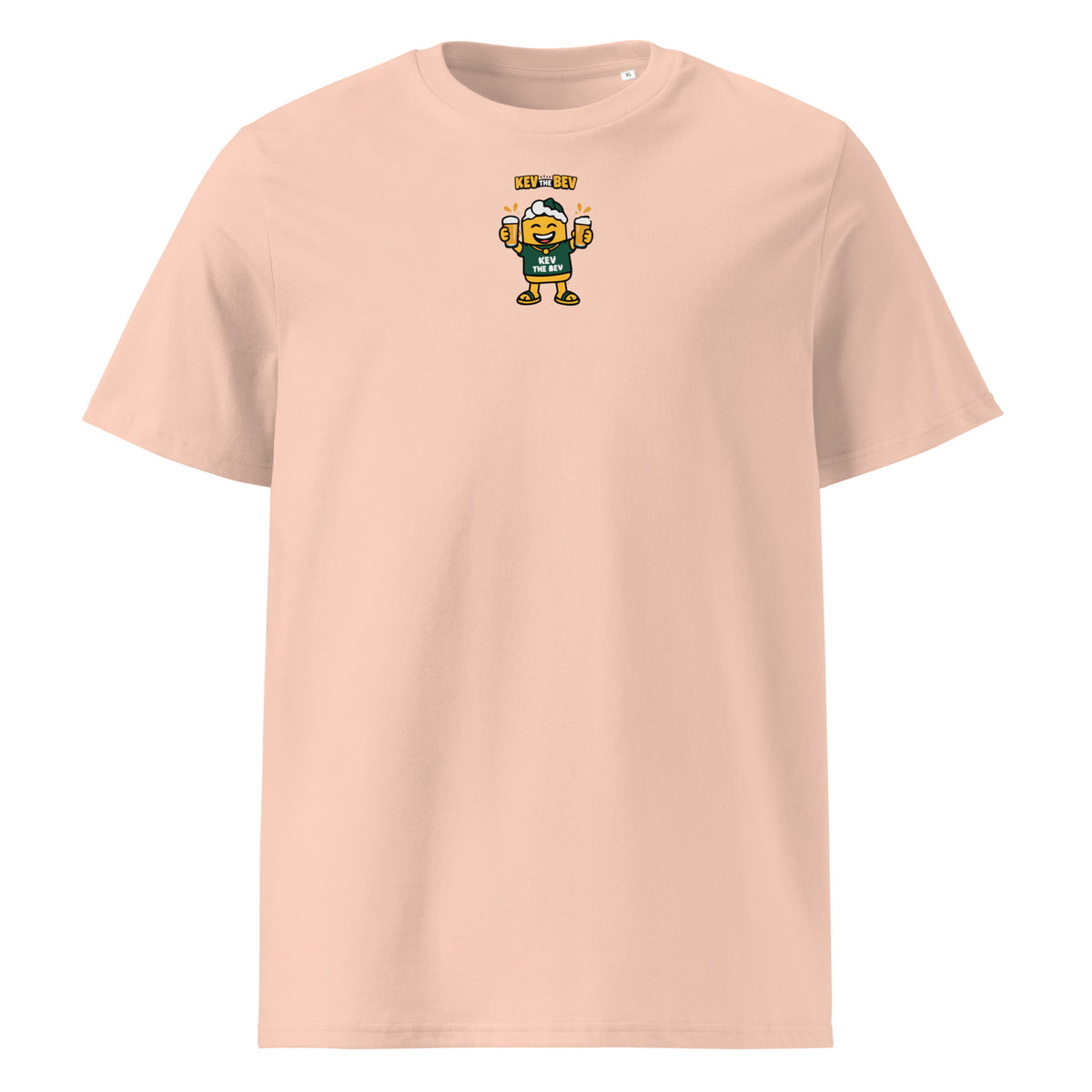 Double Cheers Classic Tee in Fraiche Peche, front