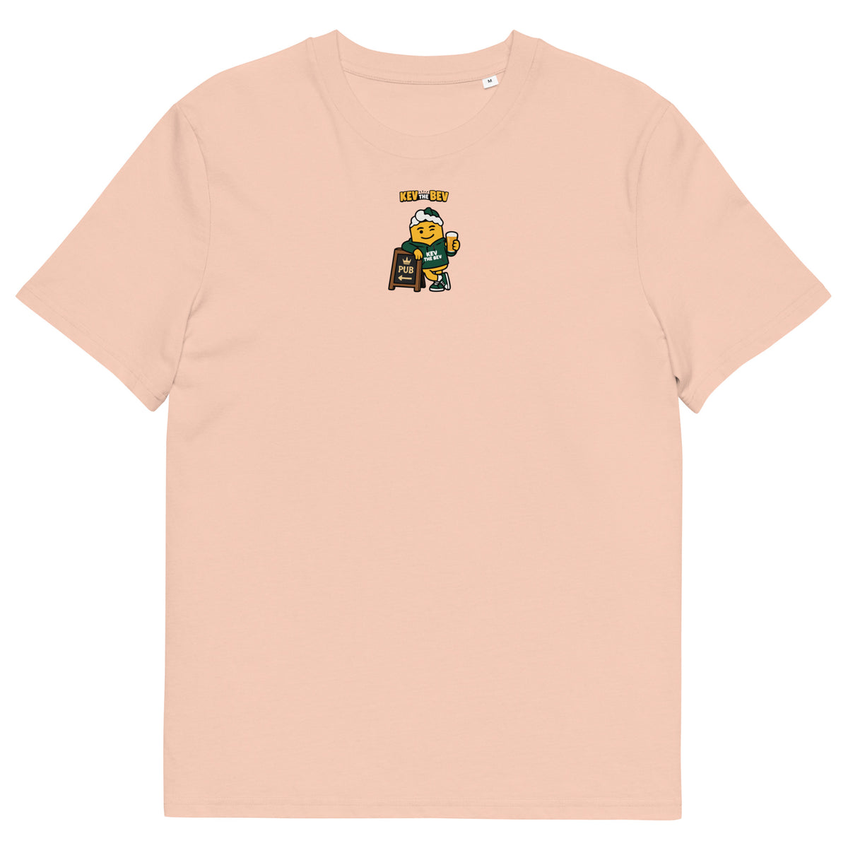 Pub Sign Classic Tee in Fraiche Peche, front