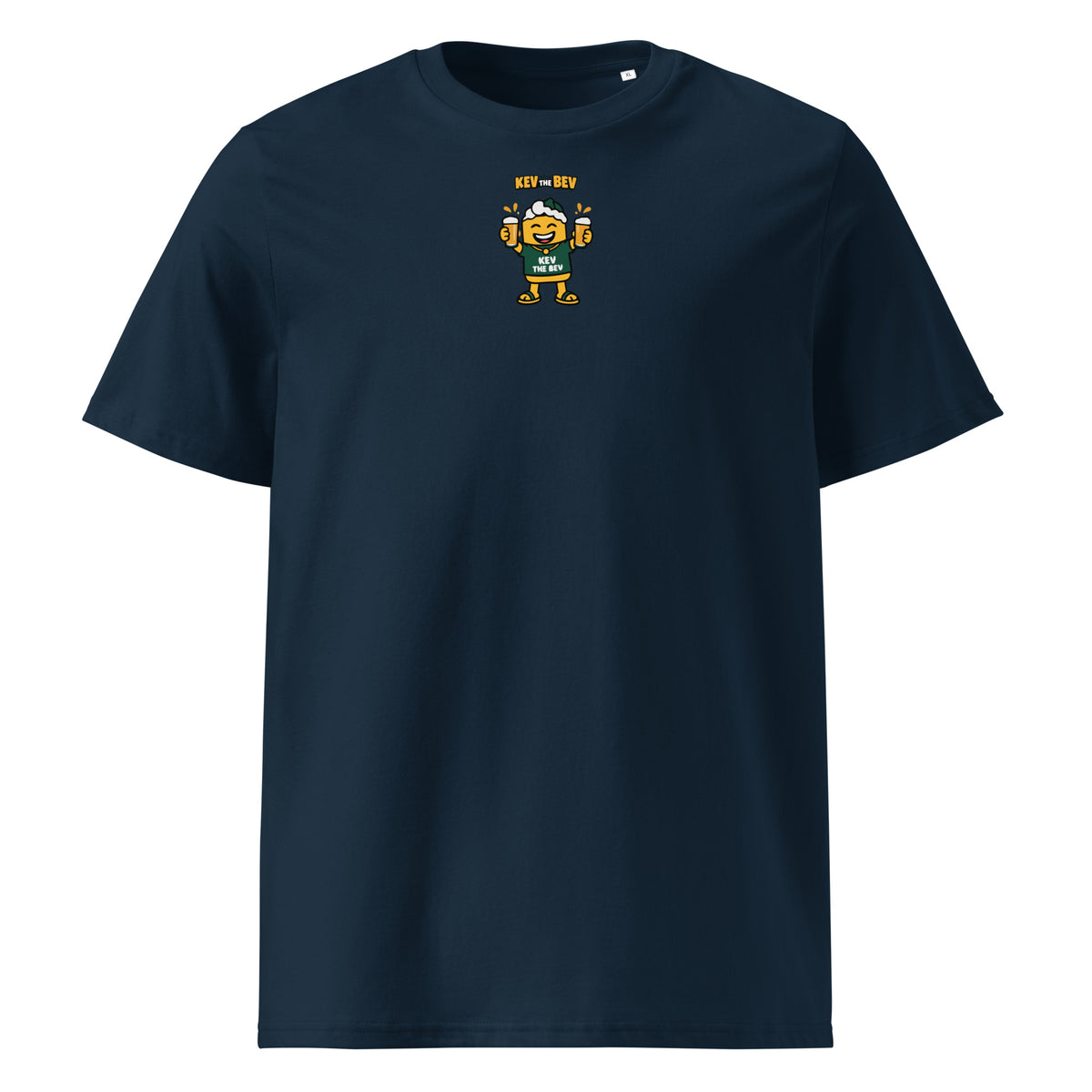 Double Cheers Classic Tee in French Navy, front