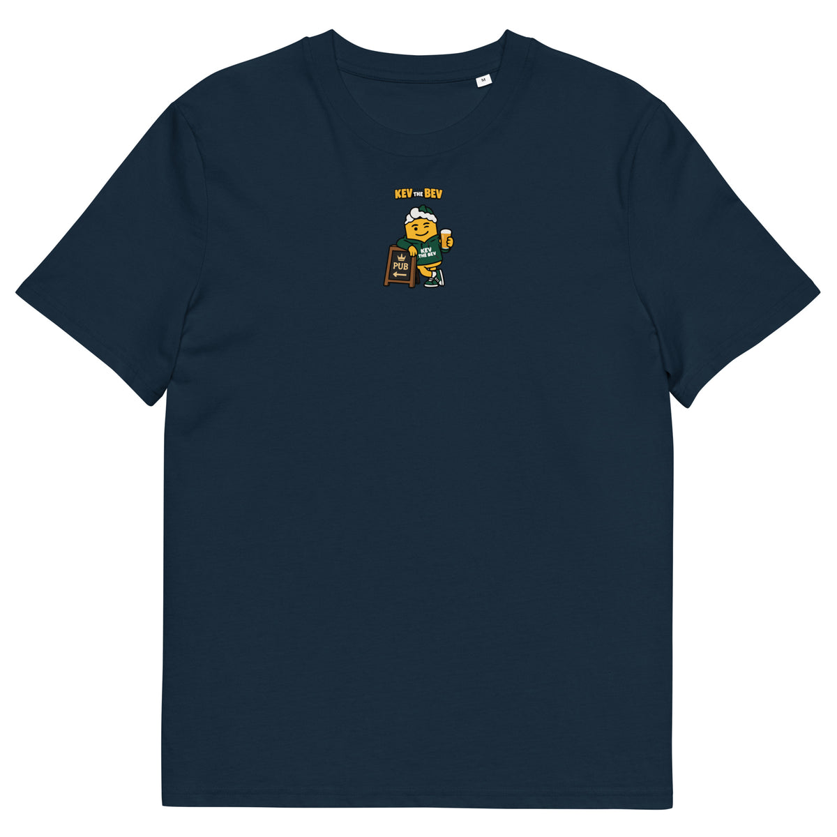 Pub Sign Classic Tee in French Navy, front