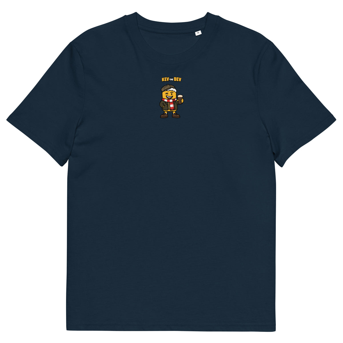 Flat Cap Classic Tee in French Navy, front