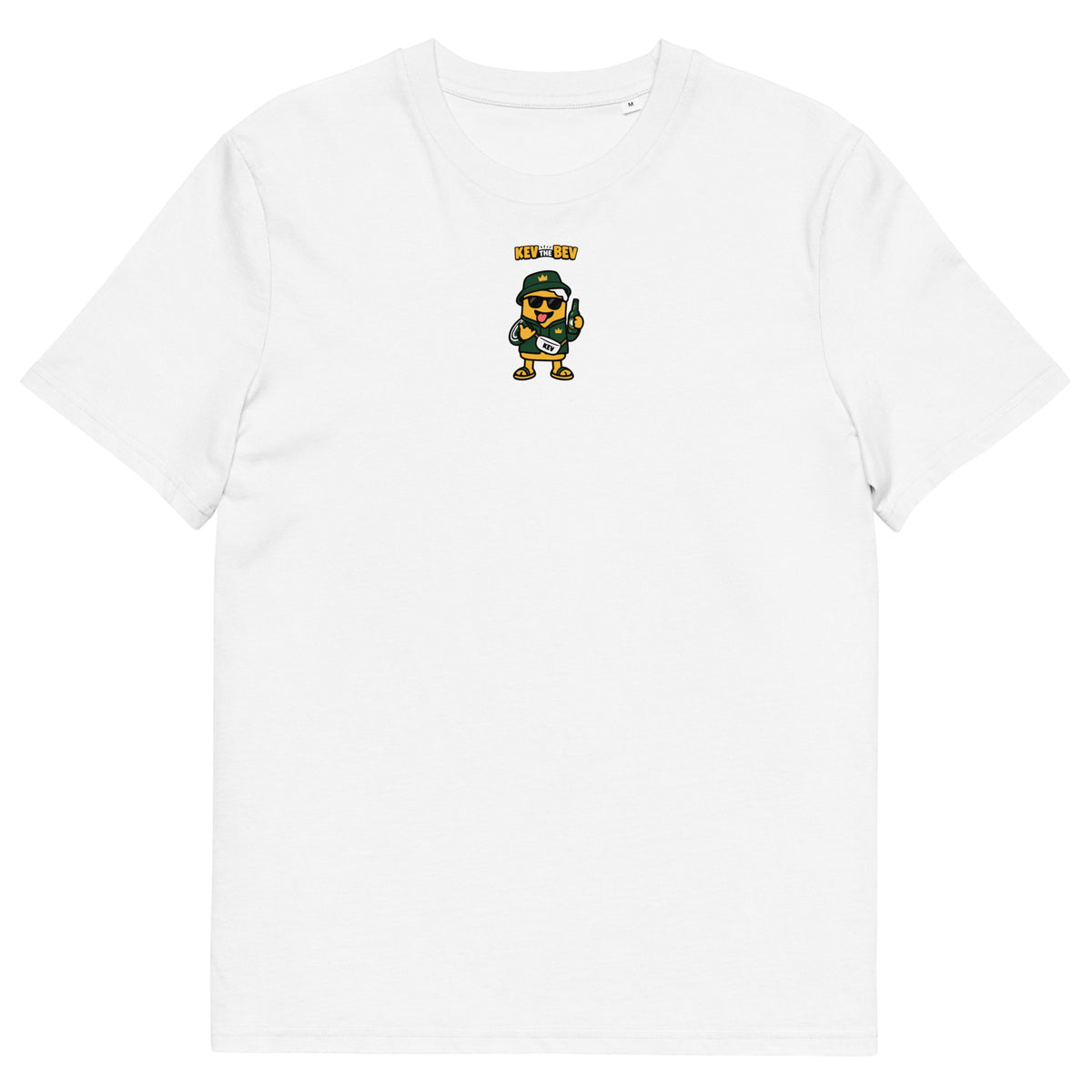 Bucket Hat Classic Tee in White, front