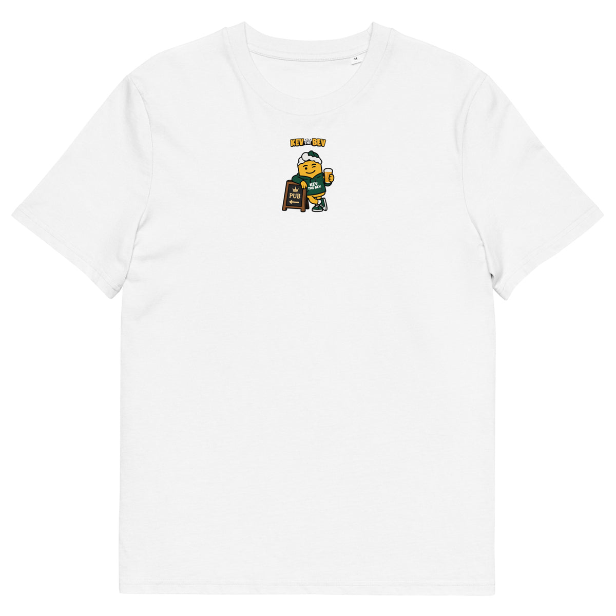Pub Sign Classic Tee in White, front