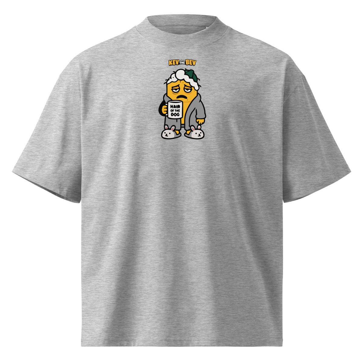 Hair of the Dog Tee — Heather Grey, front