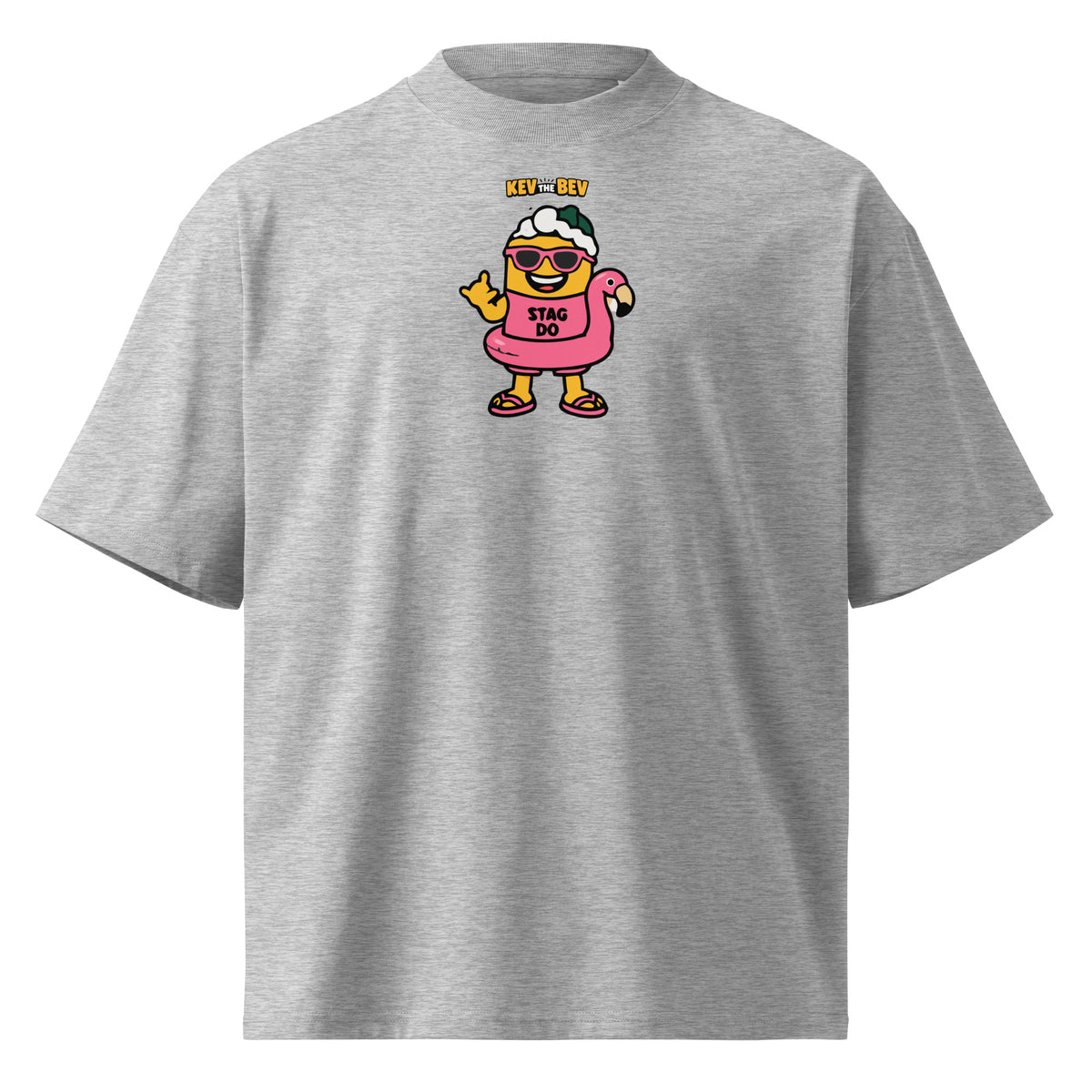 Stag Do Tee — Heather Grey, front