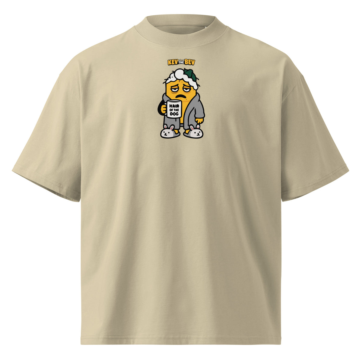 Hair of the Dog Tee — Stone, front